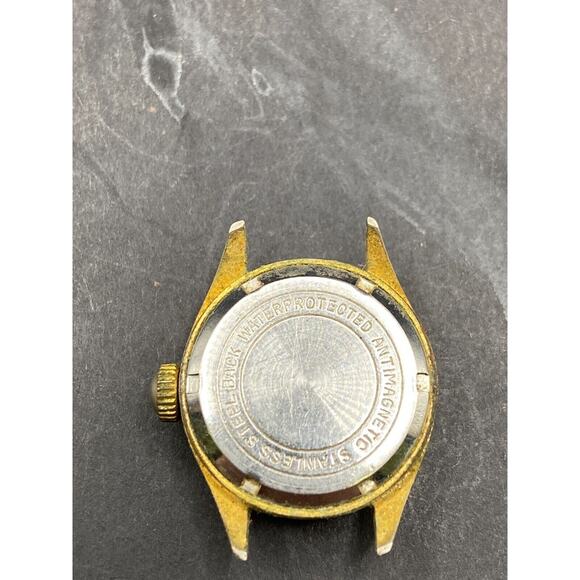 Vintage Newbook Gold Tone Anti Magnetic Watch No Band For Parts/Repair main image 10